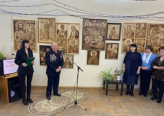 Открытие выставки мастера-пирографа